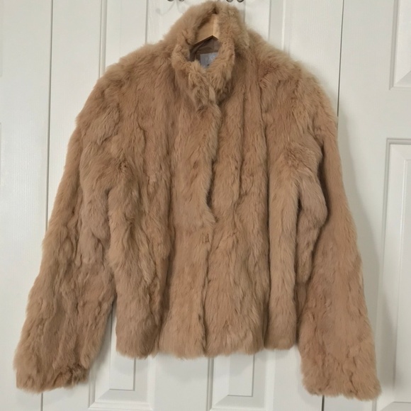 SOFT Genuine Fur TEDDY Coat w/ Pockets Long Sleeve - Picture 3 of 8